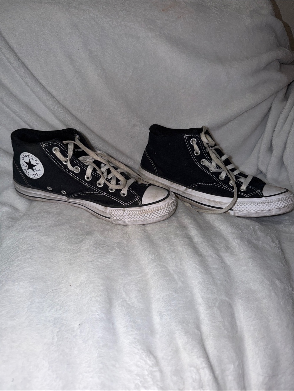 Converse Black and White High-Top Sneakers
